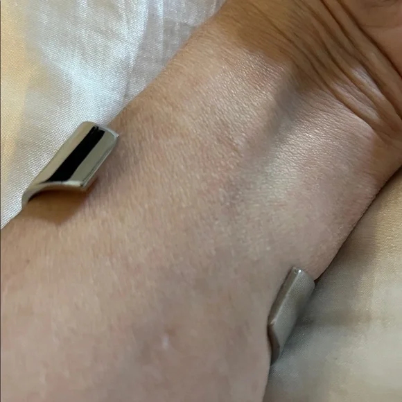 Silver Cutout Cuff Bracelet - Picture 4 of 5